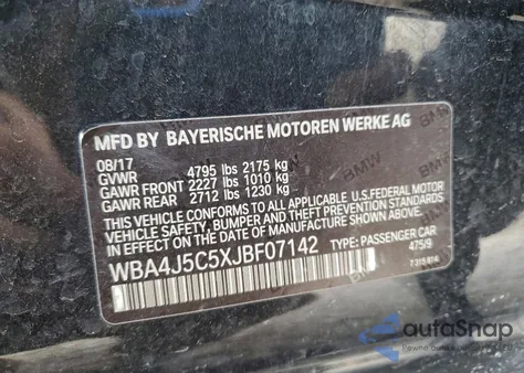 2018 BMW 440I Gran Coupe z USA, uszkodzony, nr VIN WBA4J5C5XJBF07142